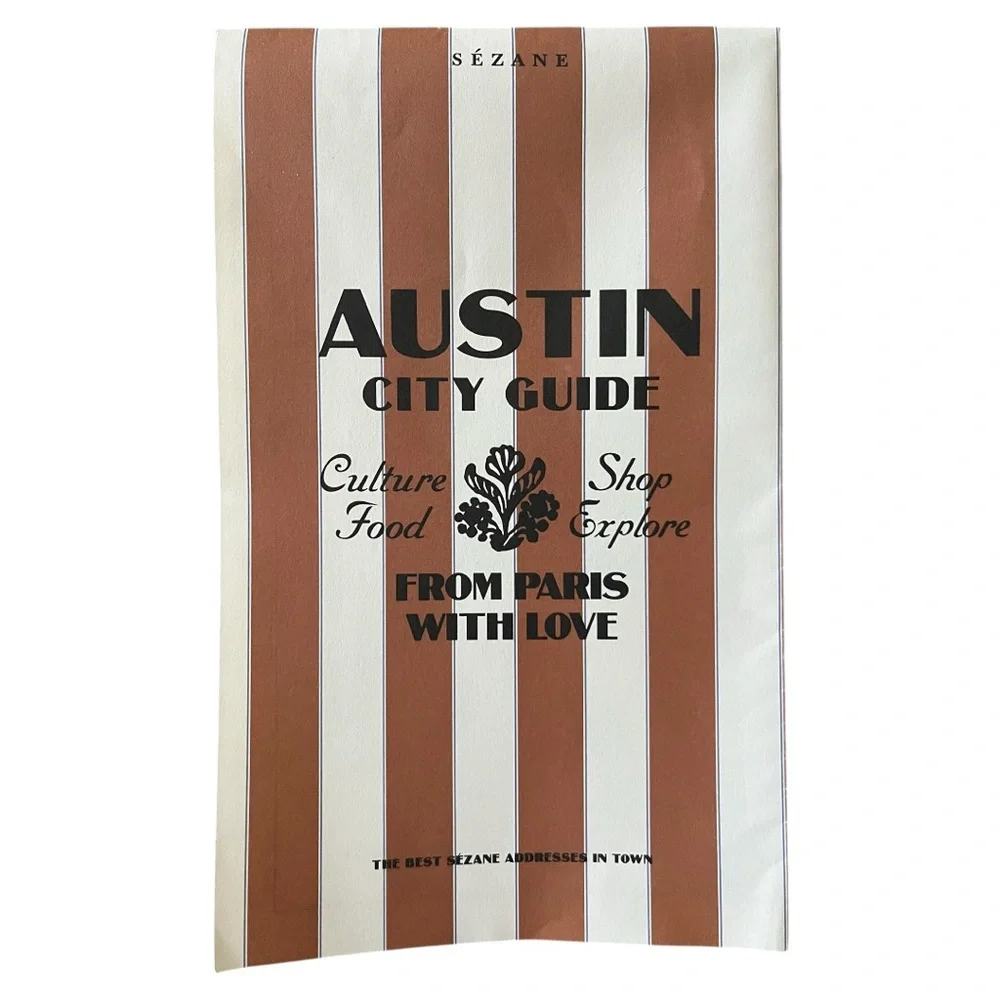 NWOT - Sézane Bonjour Texas Canvas Tote Bag Green Stripes - Picture 11 of 13